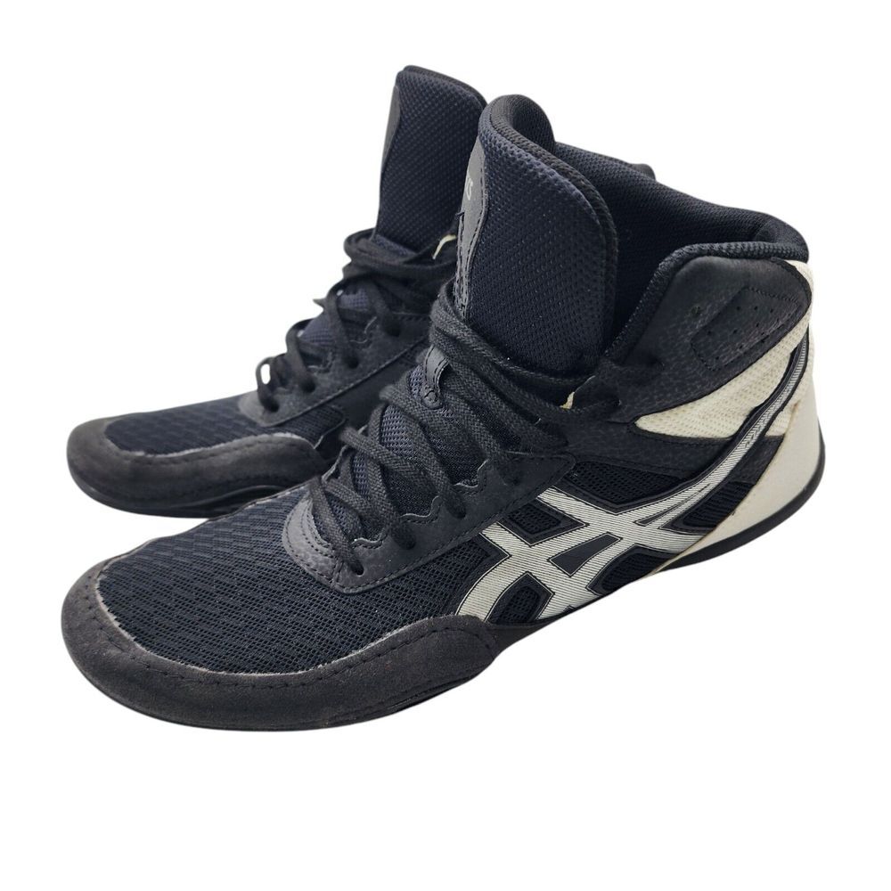 Asics Matflex 6 Mens Wrestling Shoes Size 10.5 Black / Silver/ White